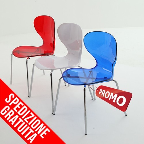 Sedia policarbonato moderno - sedia,